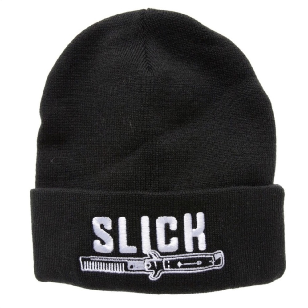 KUSTOM KREEPS SLICK KNIT HAT black unisex new sourpuss - Picture 1 of 3